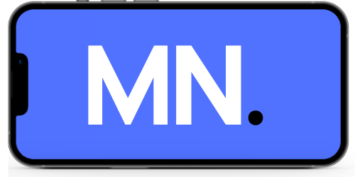 iPhone mit MN Webdesign Logo