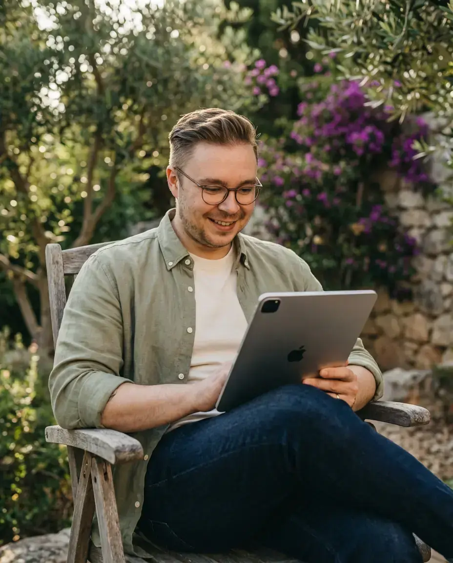 Gemütlicher Sitzbereich im Garten