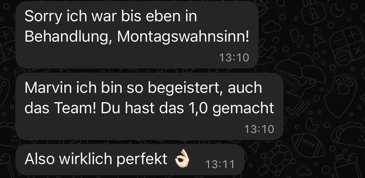 WhatsApp-Chat Auszug 4