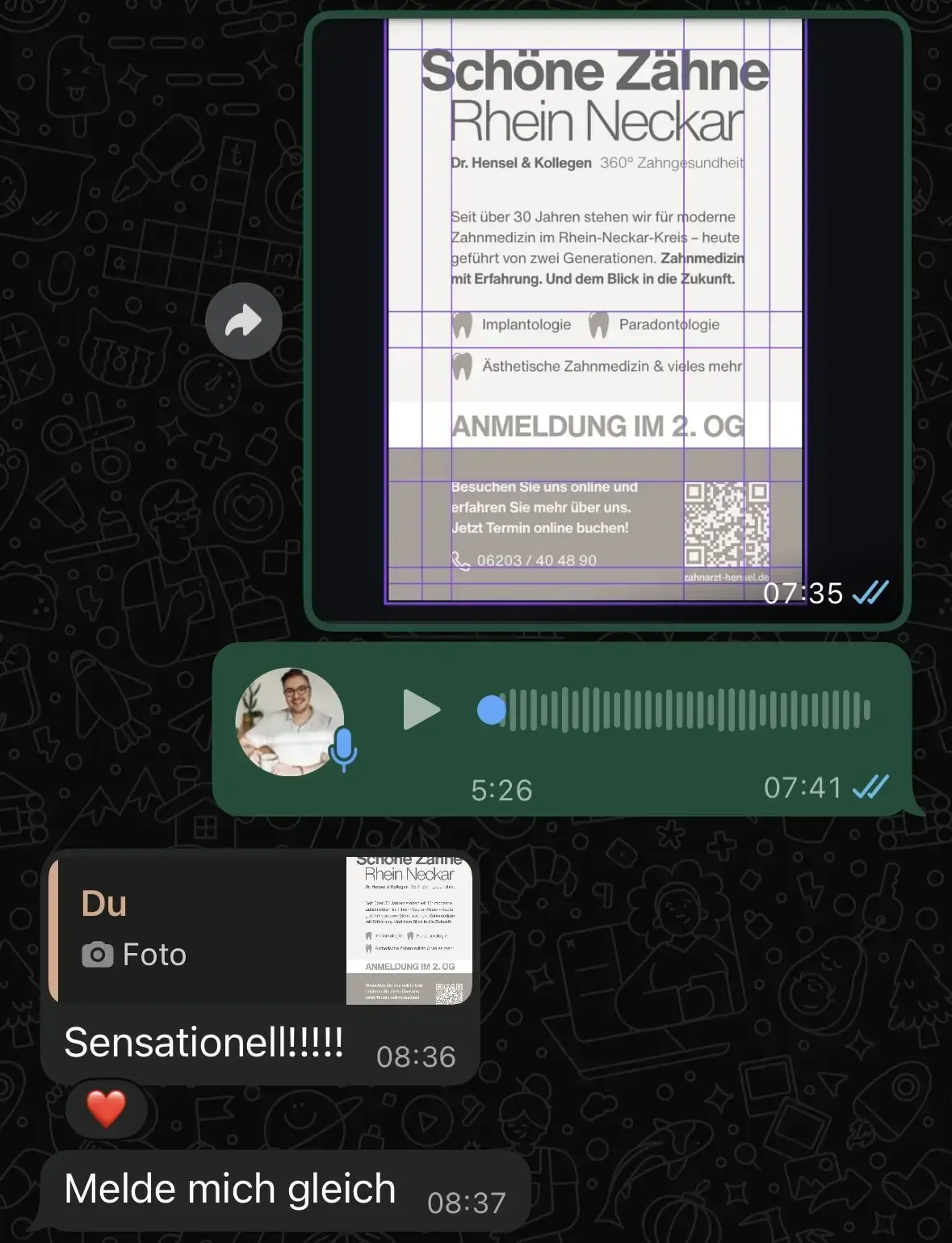 WhatsApp-Chat Auszug 3
