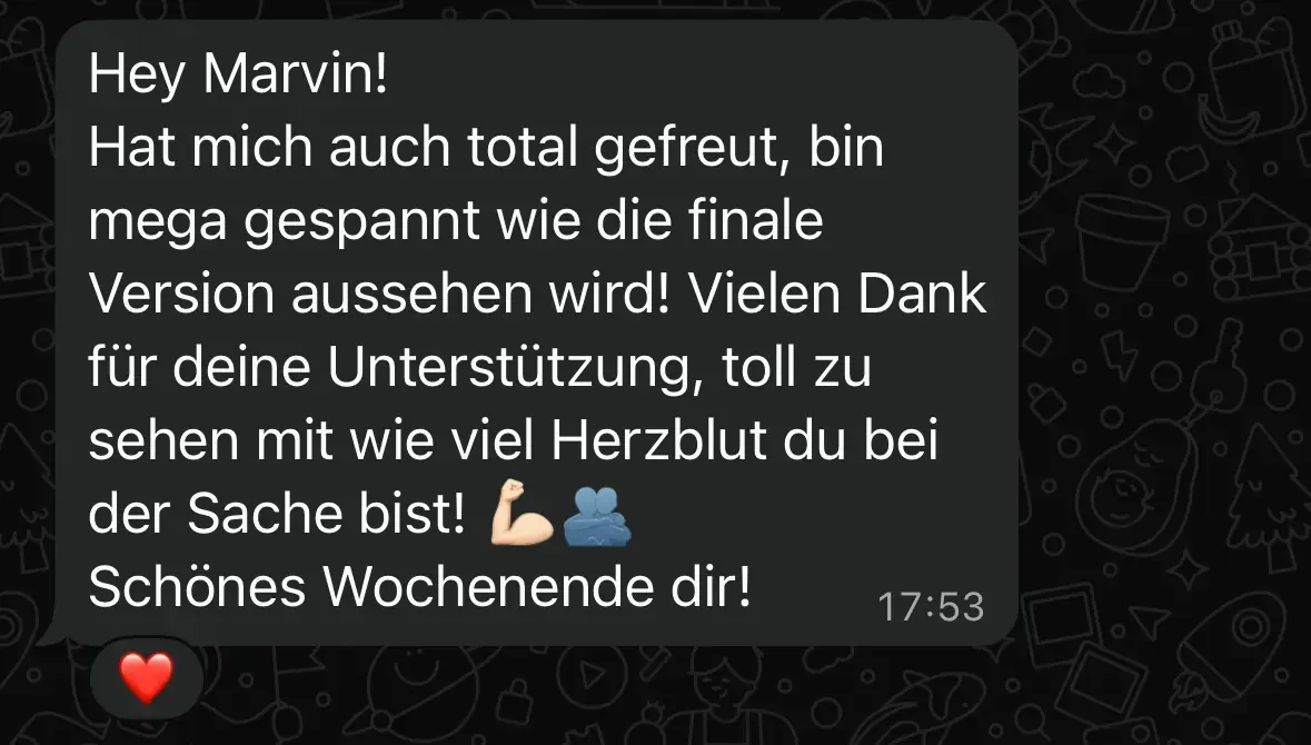 WhatsApp-Chat Auszug 1